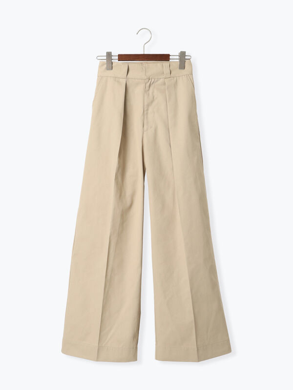 チノっち サイドタック入りワイドチノパンツ | ファッション通販サイト NUGU