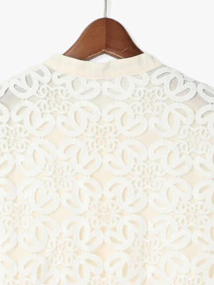 【Atelier Sucre】レースティアードロングブラウス《2025spring catalog item》（オフホワイト）｜Te chichi（テチチ）通販