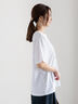 ラインストーンサークルロゴTシャツ（オフホワイト/シルバー/チャコールグレー）｜Te chichi（テチチ）通販