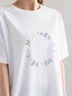 ラインストーンサークルロゴTシャツ（オフホワイト/シルバー/チャコールグレー）｜Te chichi（テチチ）通販