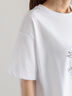 ラインストーンサークルロゴTシャツ（オフホワイト/シルバー/チャコールグレー）｜Te chichi（テチチ）通販