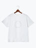 ラインストーンサークルロゴTシャツ（オフホワイト/シルバー/チャコールグレー）｜Te chichi（テチチ）通販