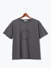 ラインストーンサークルロゴTシャツ（オフホワイト/シルバー/チャコールグレー）｜Te chichi（テチチ）通販