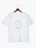 ラインストーンサークルロゴTシャツ（オフホワイト/シルバー/チャコールグレー）｜Te chichi（テチチ）通販