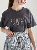 ロゴプリントTシャツ（チャコールグレー）｜Te chichi（テチチ）通販