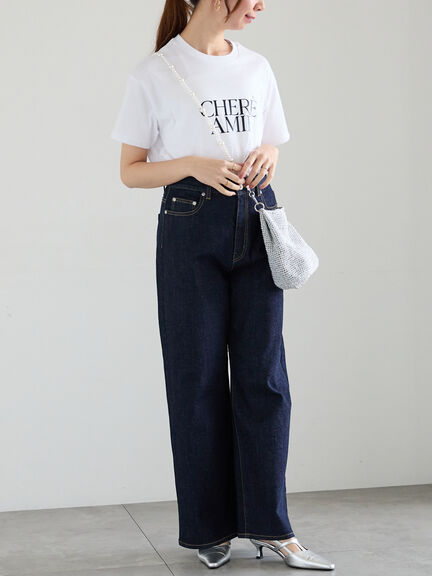 ロゴプリントTシャツ（シルバー/チャコールグレー/ブラック）｜Te chichi（テチチ）通販
