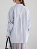 ドロストスリーブストライプシャツ《2025spring catalog item》（グレー/ベージュ）｜Te chichi（テチチ）通販