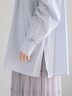 ドロストスリーブストライプシャツ《2025spring catalog item》（グレー/ベージュ）｜Te chichi（テチチ）通販