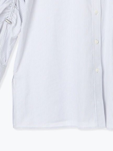 ドロストスリーブストライプシャツ《2025spring catalog item》（グレー/ベージュ）｜Te chichi（テチチ）通販