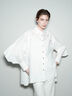 【Atelier Sucre】エンブロイダリーバックフリルシャツ《2025spring catalog item》（オフホワイト）｜Te chichi（テチチ）通販