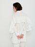 【Atelier Sucre】エンブロイダリーバックフリルシャツ《2025spring catalog item》（オフホワイト）｜Te chichi（テチチ）通販