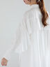 【Atelier Sucre】エンブロイダリーバックフリルシャツ《2025spring catalog item》（オフホワイト）｜Te chichi（テチチ）通販