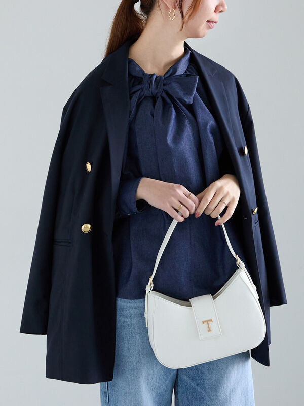 ファブリックアソートオーバージャケット《2025spring catalog item》（ネイビー）｜Te chichi（テチチ）通販