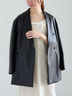 ファブリックアソートオーバージャケット《2025spring catalog item》（ブラック/ベージュ/ネイビー）｜Te chichi（テチチ）通販