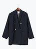 ファブリックアソートオーバージャケット《2025spring catalog item》（ブラック/ベージュ/ネイビー）｜Te chichi（テチチ）通販