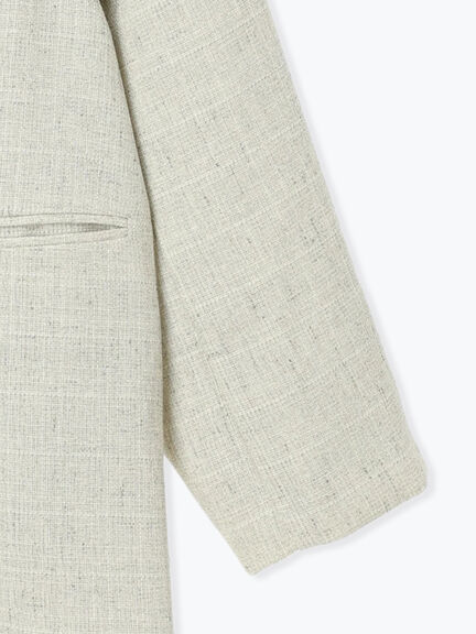 ファブリックアソートオーバージャケット《2025spring catalog item》（ブラック/ベージュ/ネイビー）｜Te chichi（テチチ）通販