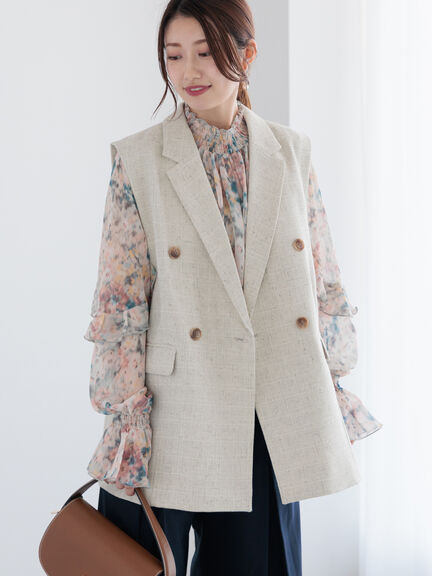 t) 新品Te chichi CLASSICネコアシツィードクラシカルコート