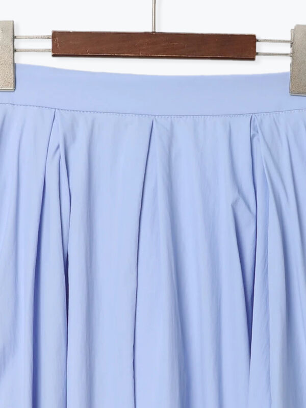 セール】 シアープレンティフレアスカート（グレー/サックスブルー