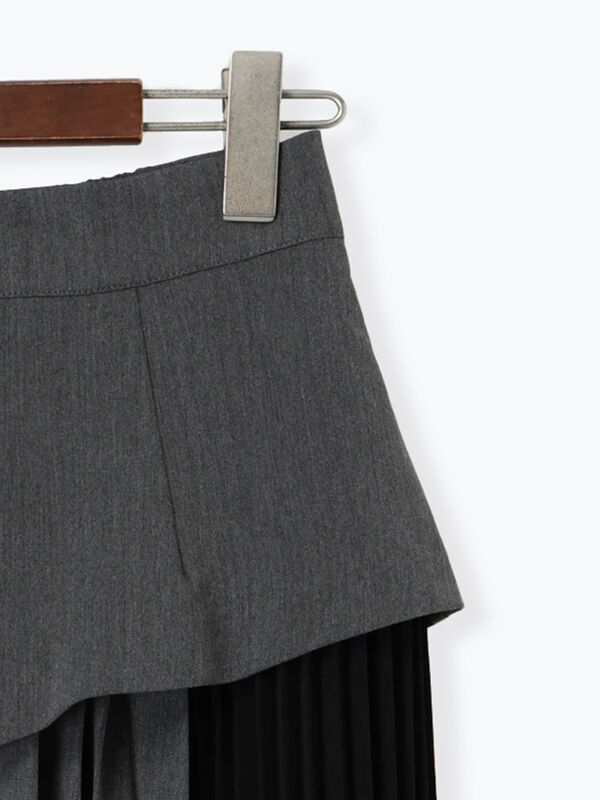 ミコタヒチ アシメトリースカート mico tahiti メモリータフタ刺し子スカート | MASTER BUNNY EDITION