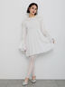 【Atelier Sucre】レースフレアスリーブシャーリングブラウス《2025spring catalog item》（オフホワイト）｜Te chichi（テチチ）通販