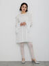 【Atelier Sucre】レースフレアスリーブシャーリングブラウス《2025spring catalog item》（オフホワイト）｜Te chichi（テチチ）通販