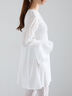 【Atelier Sucre】レースフレアスリーブシャーリングブラウス《2025spring catalog item》（オフホワイト）｜Te chichi（テチチ）通販
