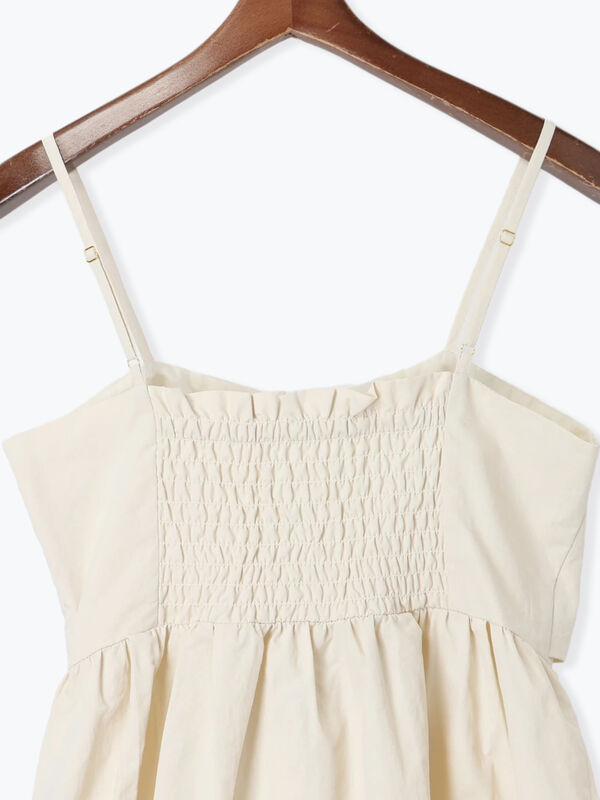 セール】 リボンキャミブラウス（オフホワイト/ブラック/トップス