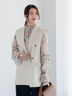 フラワープリントシアーフリルブラウス《2025spring catalog item》（ピンク/ブルー）｜Te chichi（テチチ）通販