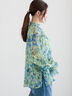 フラワープリントシアーフリルブラウス《2025spring catalog item》（ピンク/ブルー）｜Te chichi（テチチ）通販