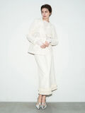【Atelier Sucre】バテンレースフリンジタイトスカート《2025spring catalog item》（オフホワイト）｜Te chichi（テチチ）通販