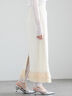【Atelier Sucre】バテンレースフリンジタイトスカート《2025spring catalog item》（オフホワイト）｜Te chichi（テチチ）通販