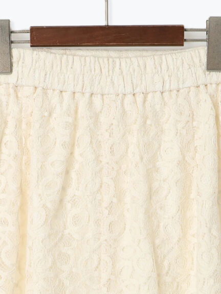 【Atelier Sucre】バテンレースフリンジタイトスカート《2025spring catalog item》（オフホワイト）｜Te chichi（テチチ）通販