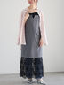 レースレイヤードジャンスカ《2025spring catalog item》（オフホワイト/チャコールグレー）｜Te chichi（テチチ）通販
