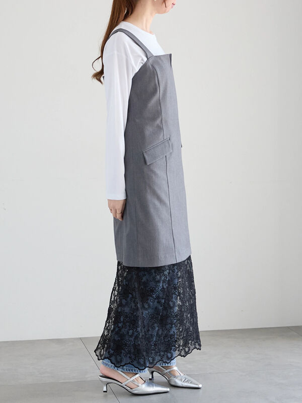レースレイヤードジャンスカ《2025spring catalog item》（オフ