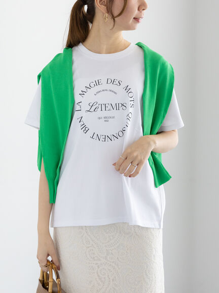 サークルロゴプリントTシャツ（シルバー/チャコールグレー/ブラック）｜Te chichi（テチチ）通販