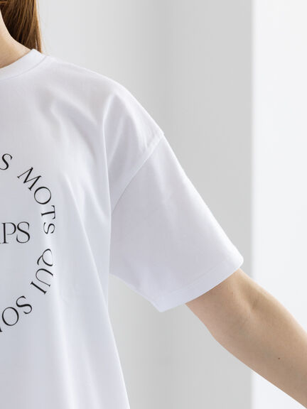 サークルロゴプリントTシャツ（シルバー/チャコールグレー/ブラック）｜Te chichi（テチチ）通販