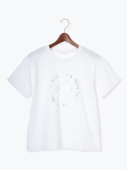 サークルロゴプリントTシャツ（シルバー/チャコールグレー/ブラック）｜Te chichi（テチチ）通販