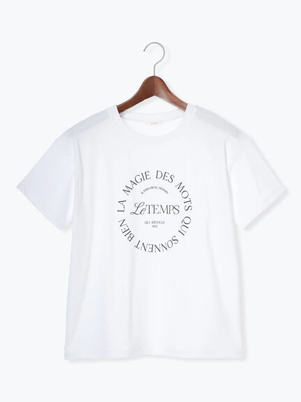 サークルロゴプリントTシャツ（シルバー/チャコールグレー/ブラック）｜Te chichi（テチチ）通販