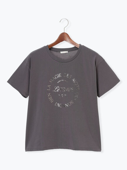 サークルロゴプリントTシャツ（シルバー/チャコールグレー/ブラック）｜Te chichi（テチチ）通販