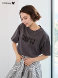 【Disney】ミッキー/ロゴTシャツ（チャコールグレー）｜Te chichi（テチチ）通販