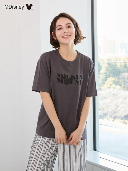 【Disney】ミッキー/ロゴTシャツ（オフホワイト/チャコールグレー/クリーム）｜Te chichi（テチチ）通販