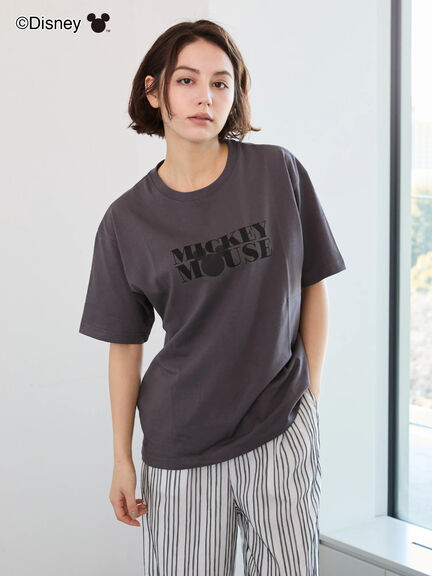 【Disney】ミッキー/ロゴTシャツ（オフホワイト/チャコールグレー/クリーム）｜Te chichi（テチチ）通販