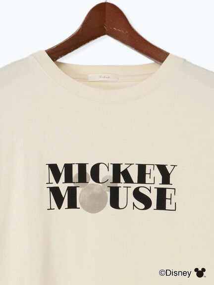 【Disney】ミッキー/ロゴTシャツ（オフホワイト/チャコールグレー/クリーム）｜Te chichi（テチチ）通販