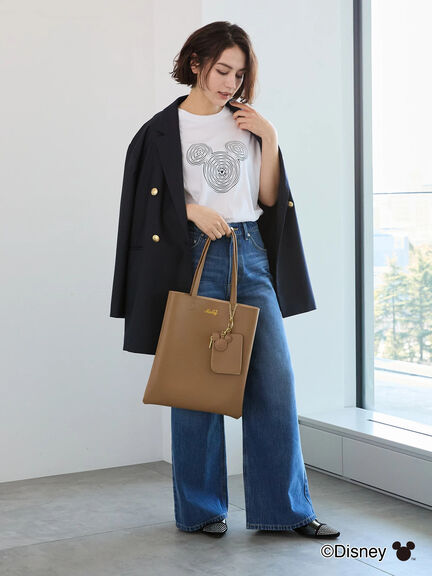 【Disney】ミッキー/フェイスTシャツ（シルバー/ブラック/ブラウン）｜Te chichi（テチチ）通販