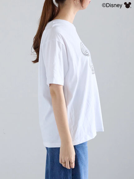 【Disney】ミッキー/フェイスTシャツ（シルバー/ブラック/ブラウン）｜Te chichi（テチチ）通販