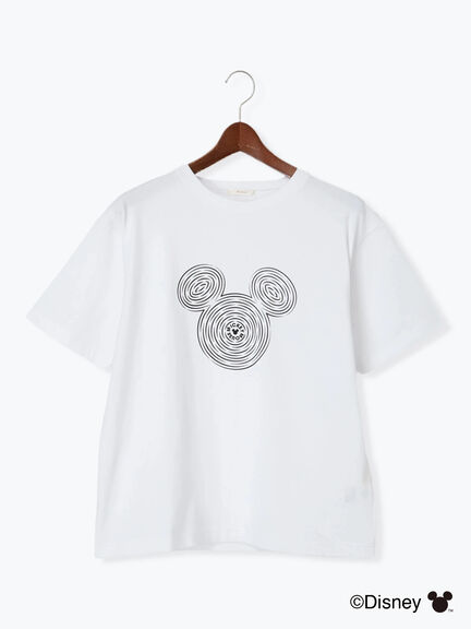 【Disney】ミッキー/フェイスTシャツ（シルバー/ブラック/ブラウン）｜Te chichi（テチチ）通販