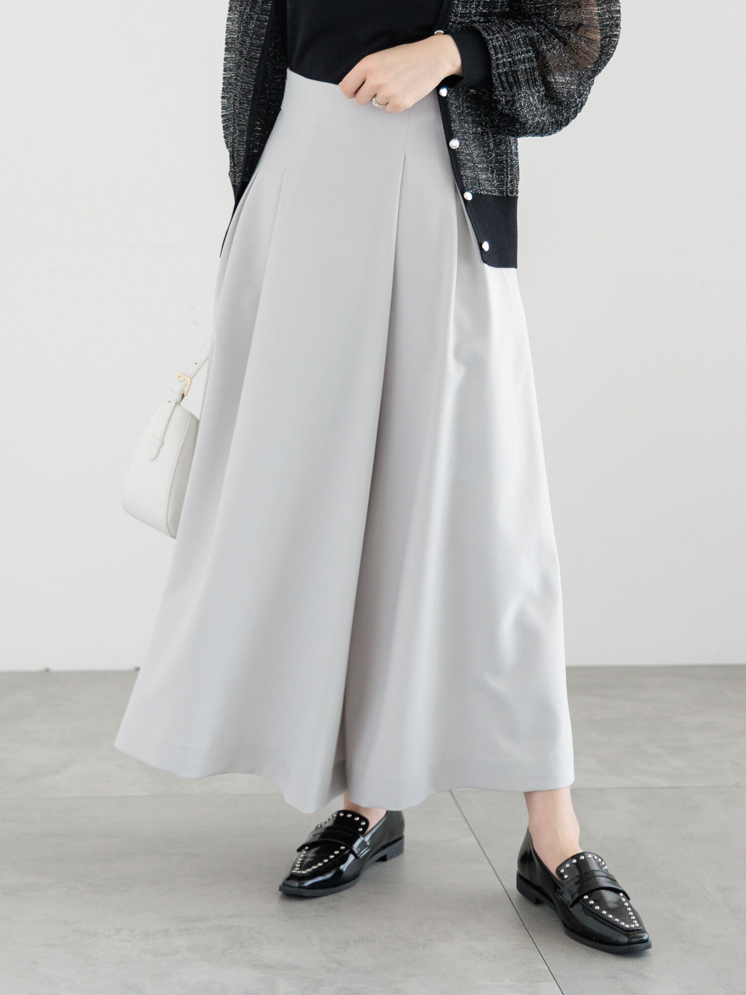 てぃっち ストレッチツイルタックワイドパンツ（ボトムス/パンツ