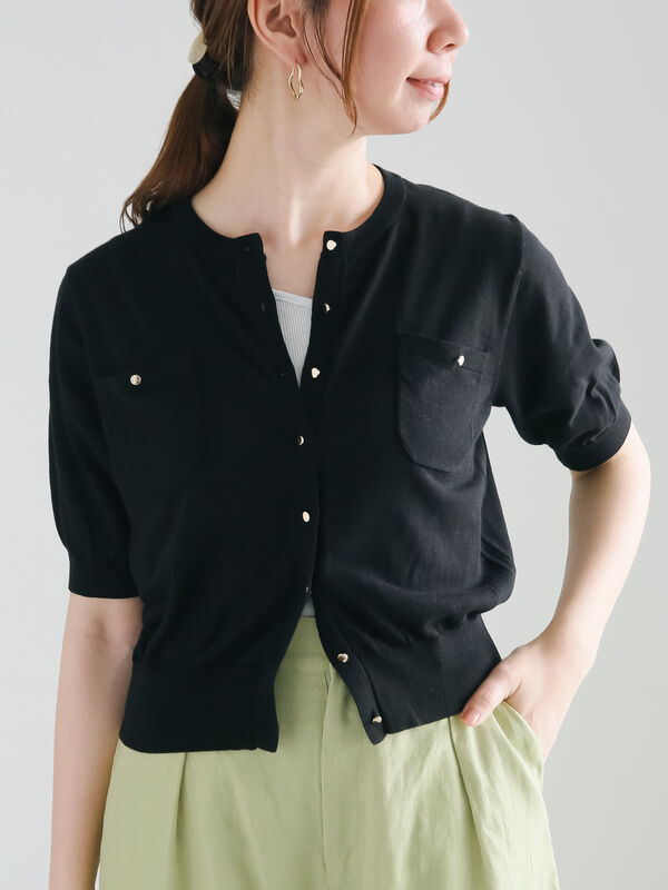 ポケットミニカーディガン《2025summer catalog item》（オフ