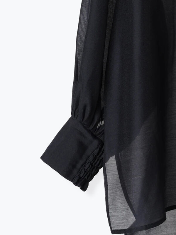 セール】 シアーフードシャツ（グレー/ネイビー/トップス/シャツ