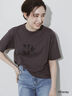【Disney】ミッキー/ワンカラー刺繍Tシャツ（オフホワイト/チャコールグレー/ベージュ）｜Te chichi（テチチ）通販